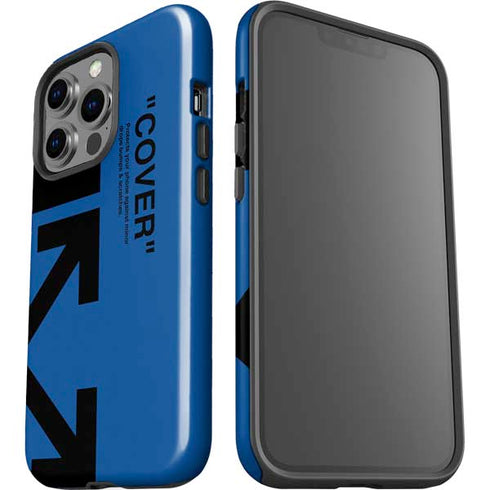 Black and Blue Arrows iPhone 15 Pro Impact Case